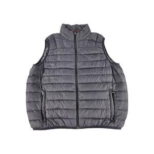 Hawke & Co 90% Duck Down Puffer Vest Size L Black Packable Full Zip Jacket Vest